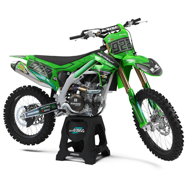 SLIDE design stickers for Kawasaki