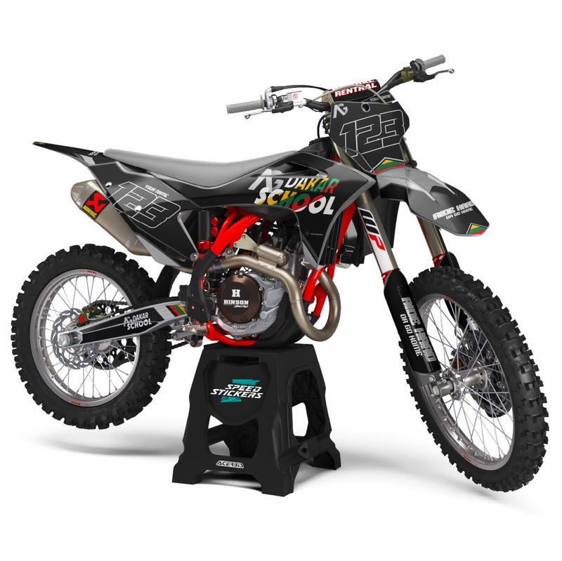 AG DAKAR-Schule von A. Gelažninkas, Design-Aufkleber für GasGas