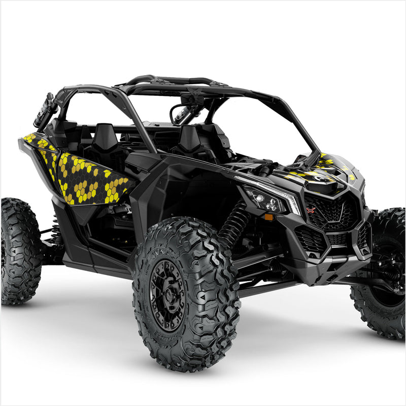 HEXAGON design stickers for Can-Am Maverick X3