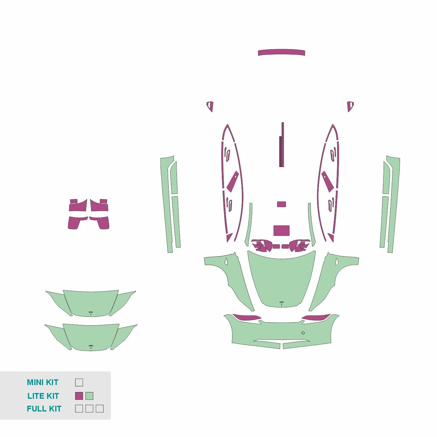 Tesla Model 3 ppf template cut files