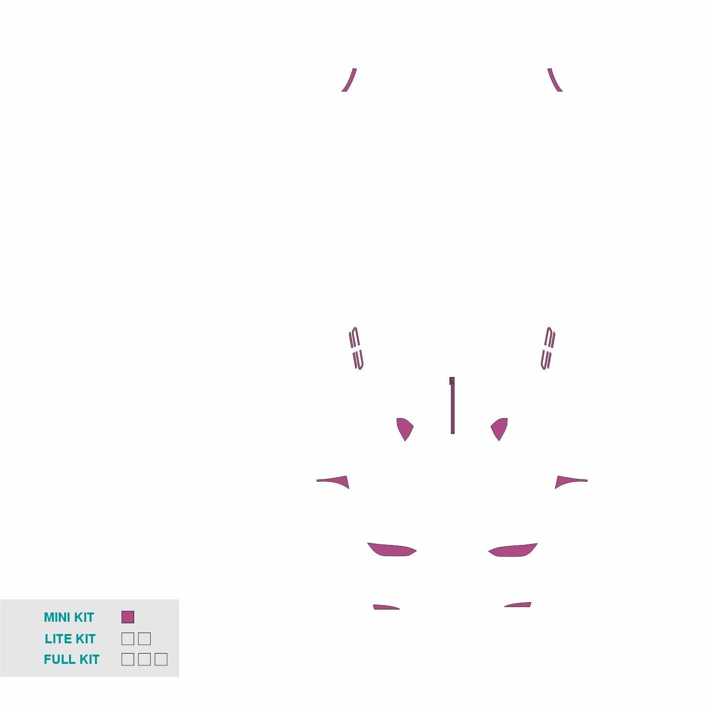 PPF template cut file Model X 2022