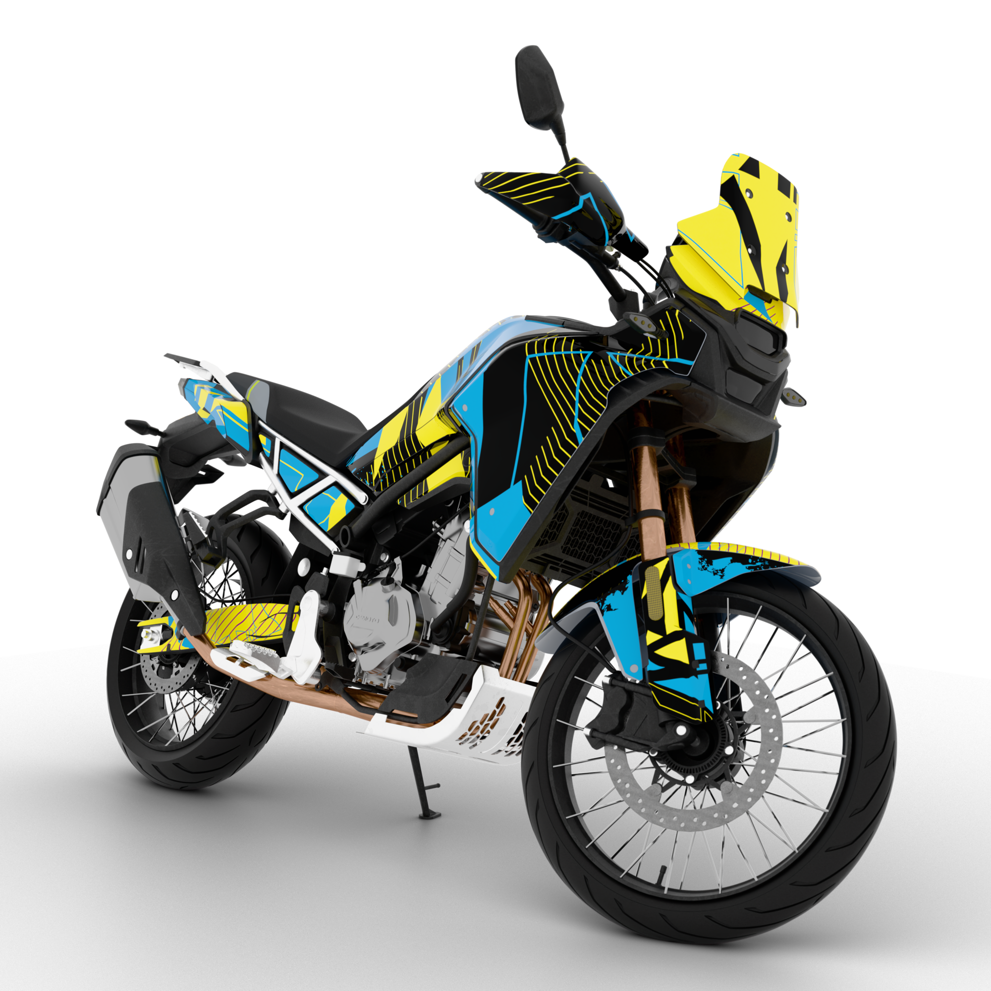 GEOMETRICK design stickers for CFMOTO MT450 (from 2024)
