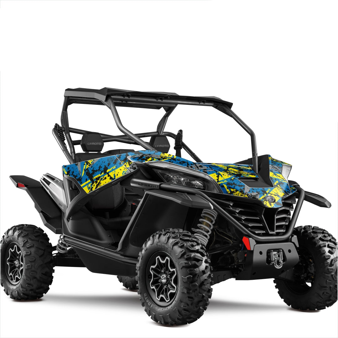 CFmoto ZFORCE SPORT stickers yellow black