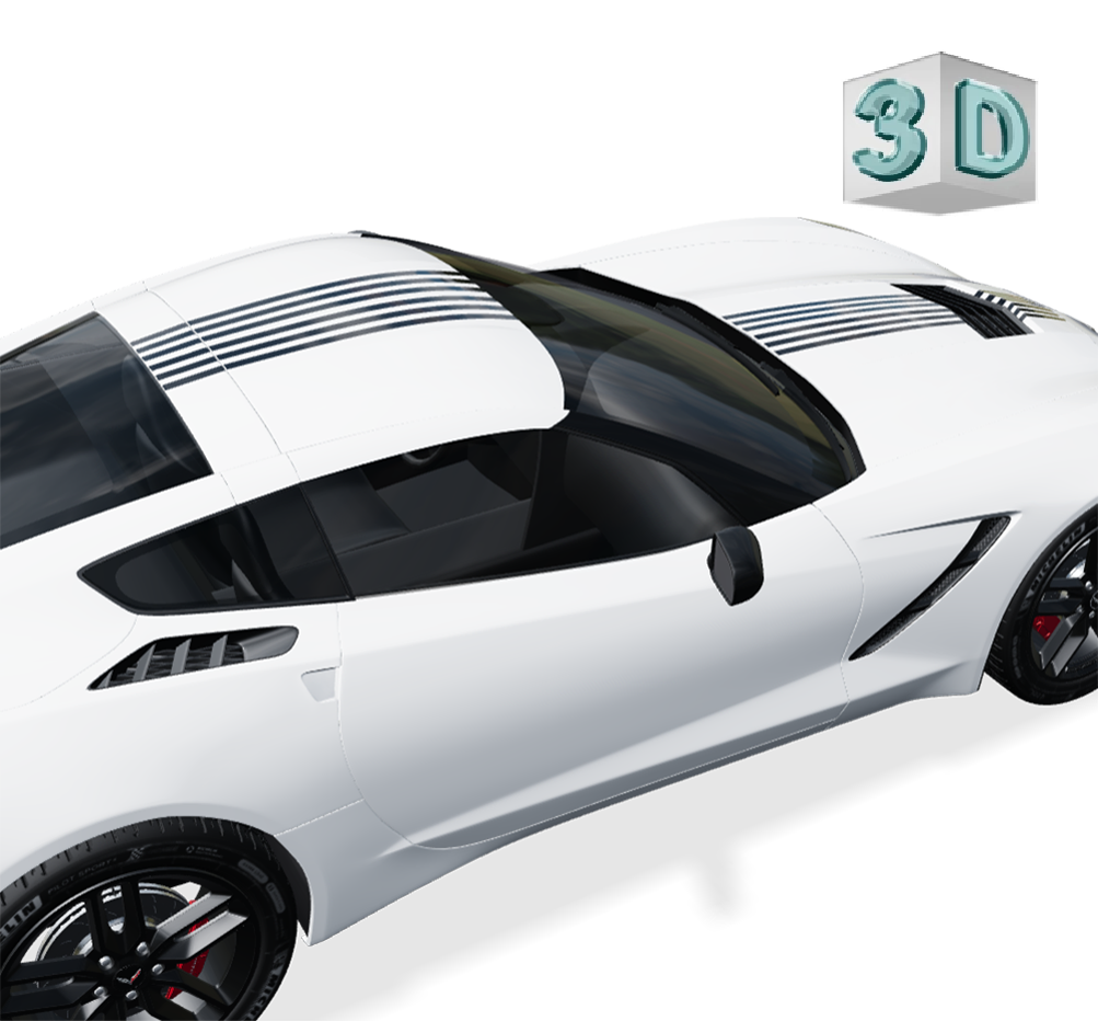 STRINGS design stickers for CORVETTE C7