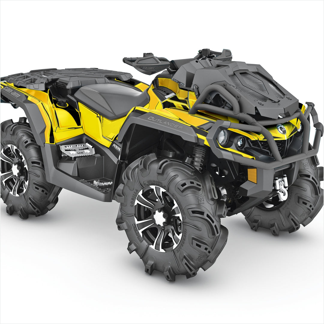Can Am Outlander Sticker graphics kit yellow