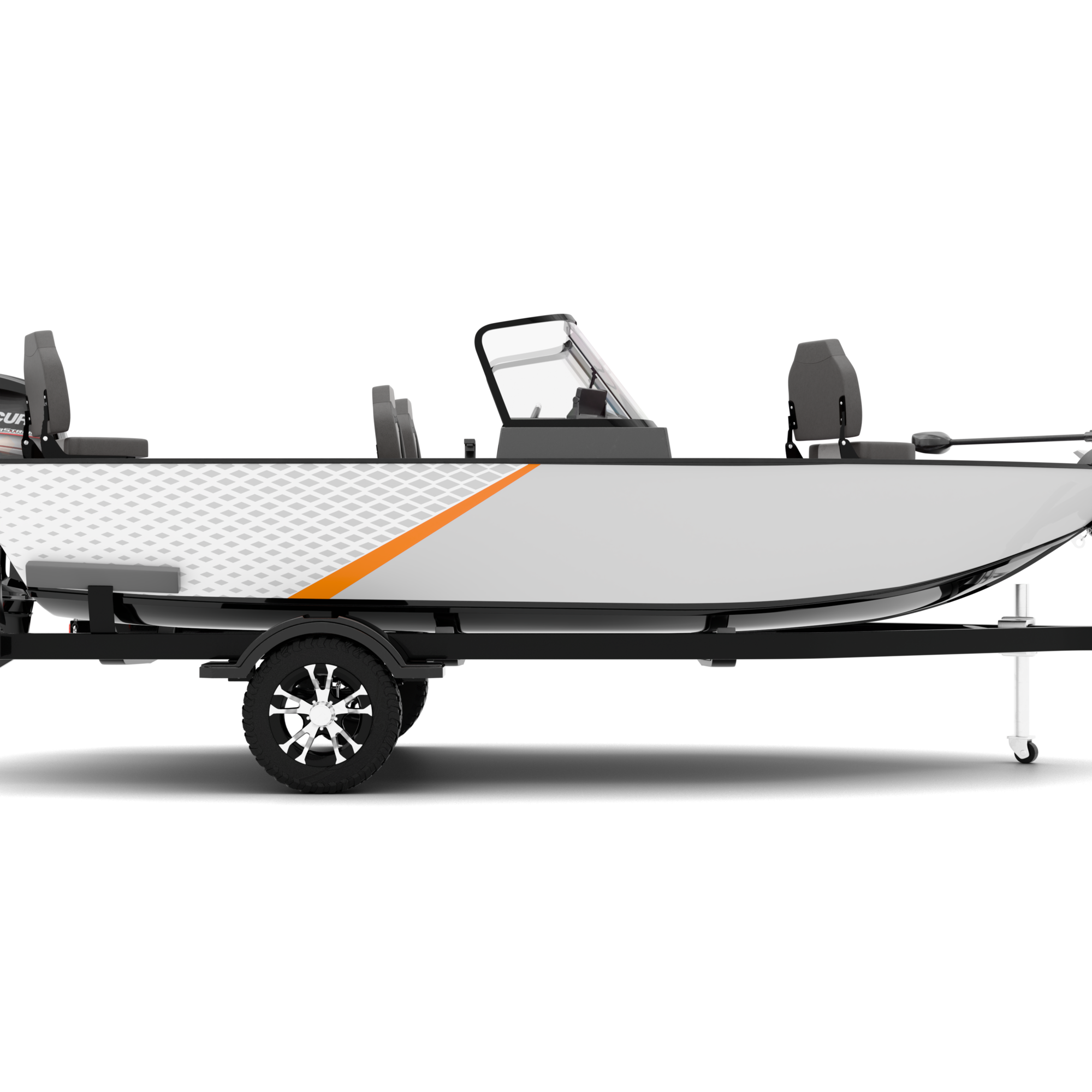 FUSION design stickers for Fishing Boat
