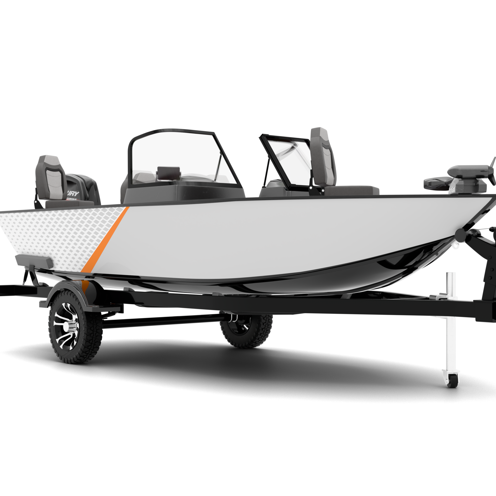 FUSION design stickers for Fishing Boat