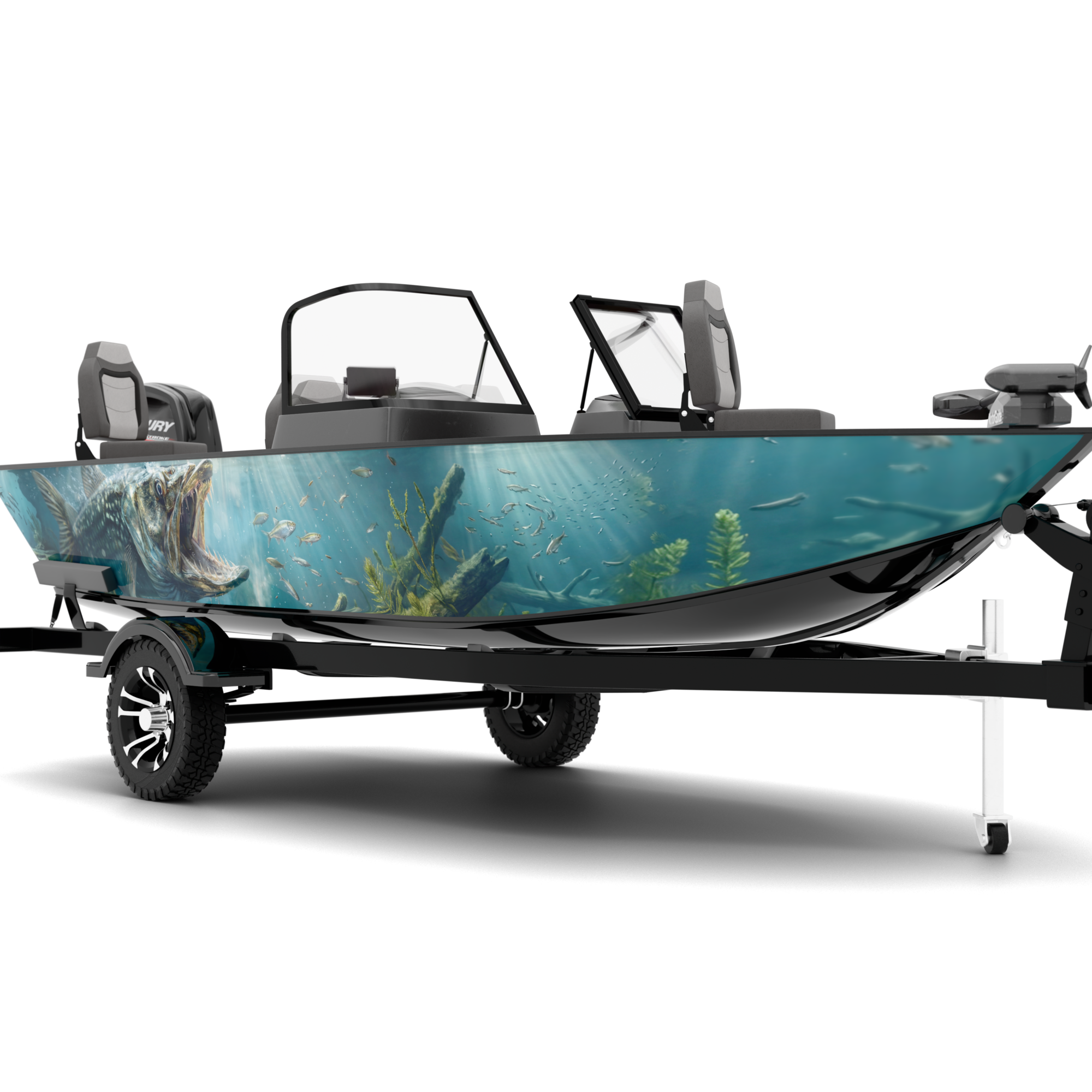 PREDATOR design stickers for Fishing Boat