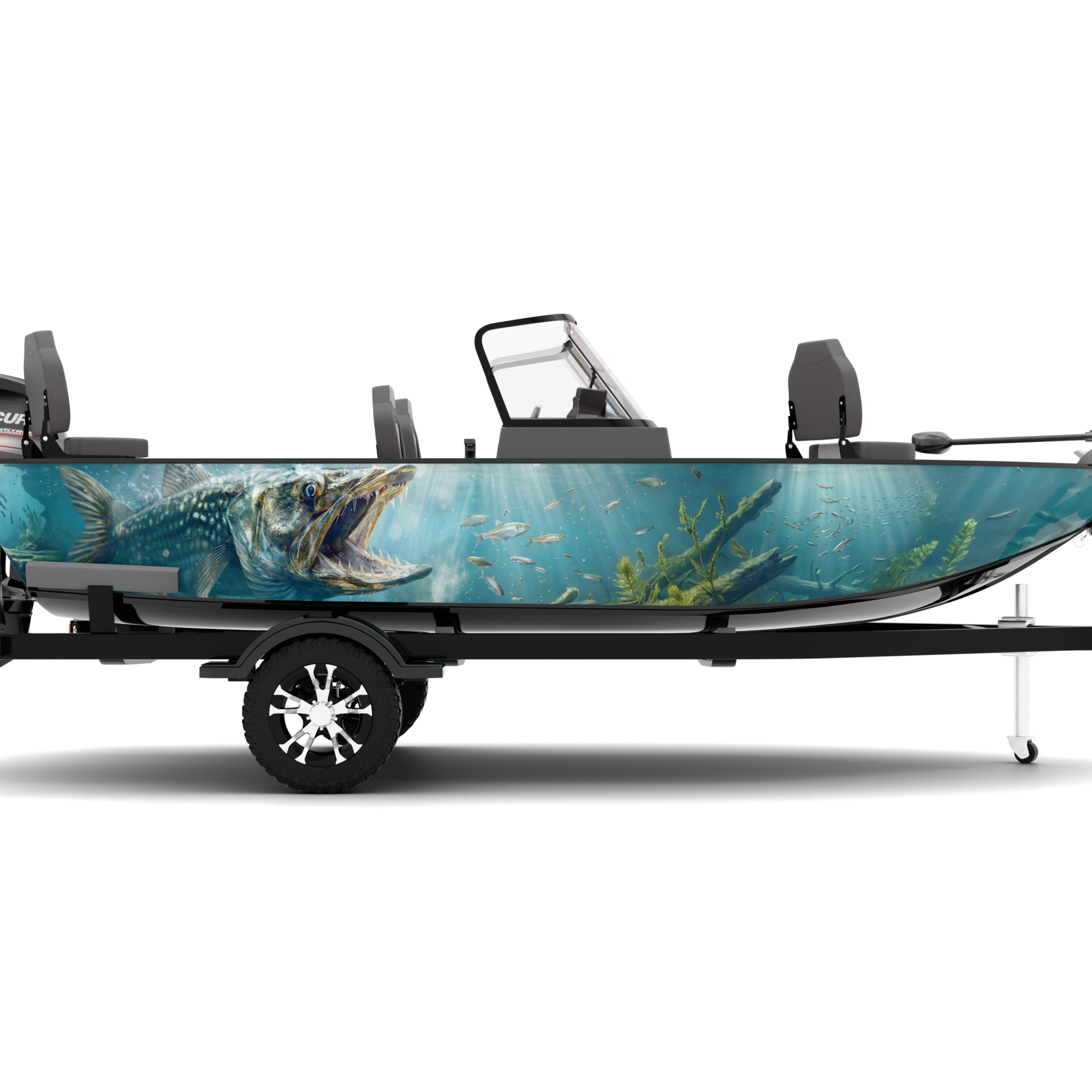 PREDATOR design stickers for Fishing Boat
