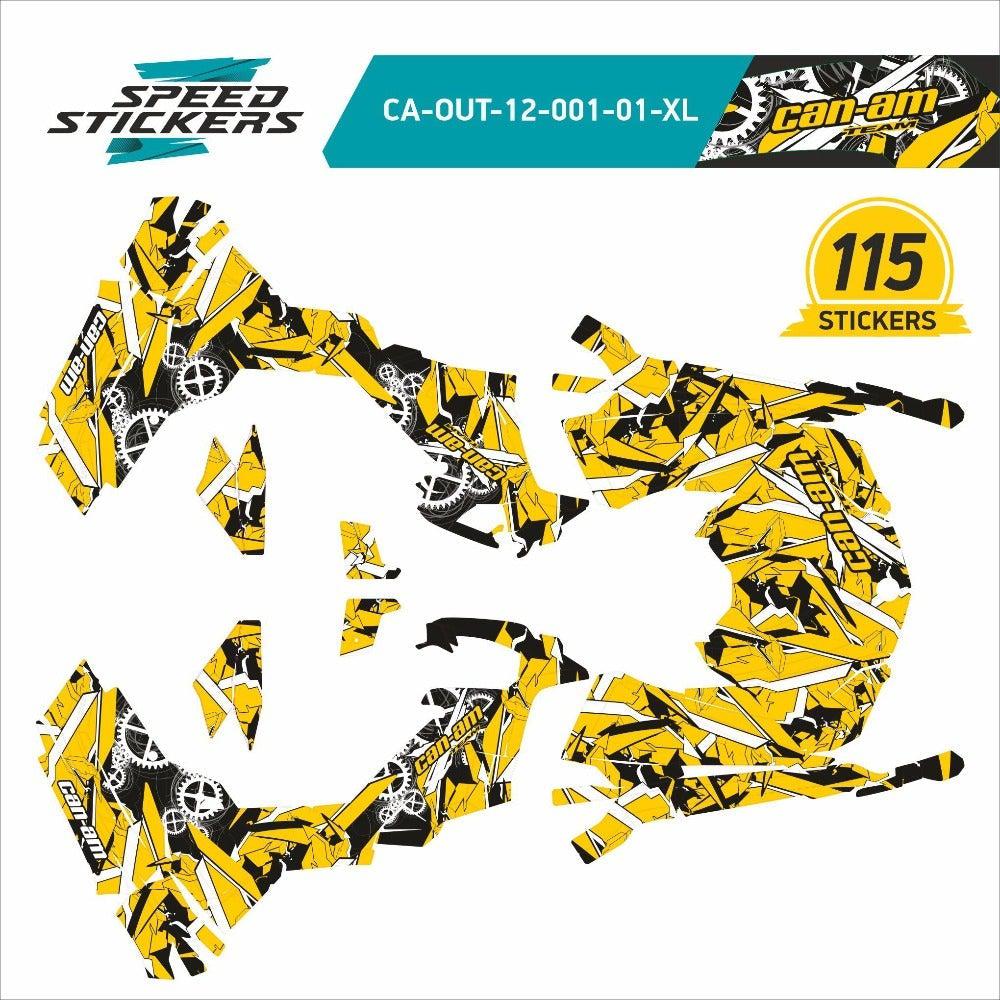 Can Am Outlander graphics stickers set