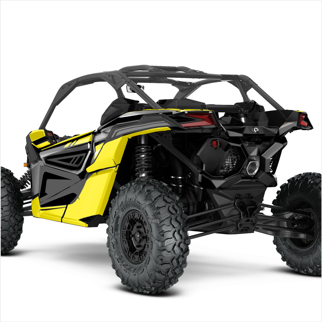 Can Am Maverick X3 decals yellow