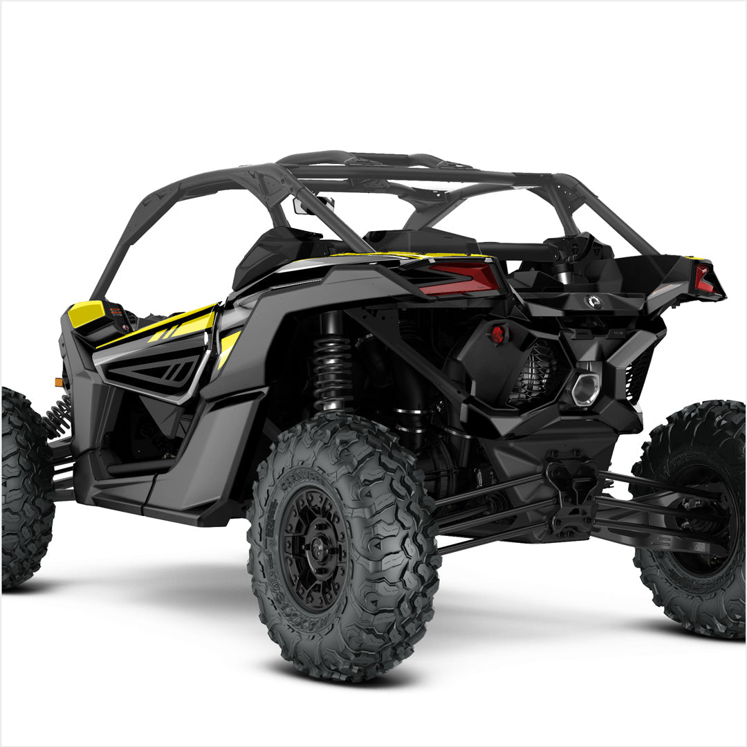 Can Am Maverick X3 decals yellow