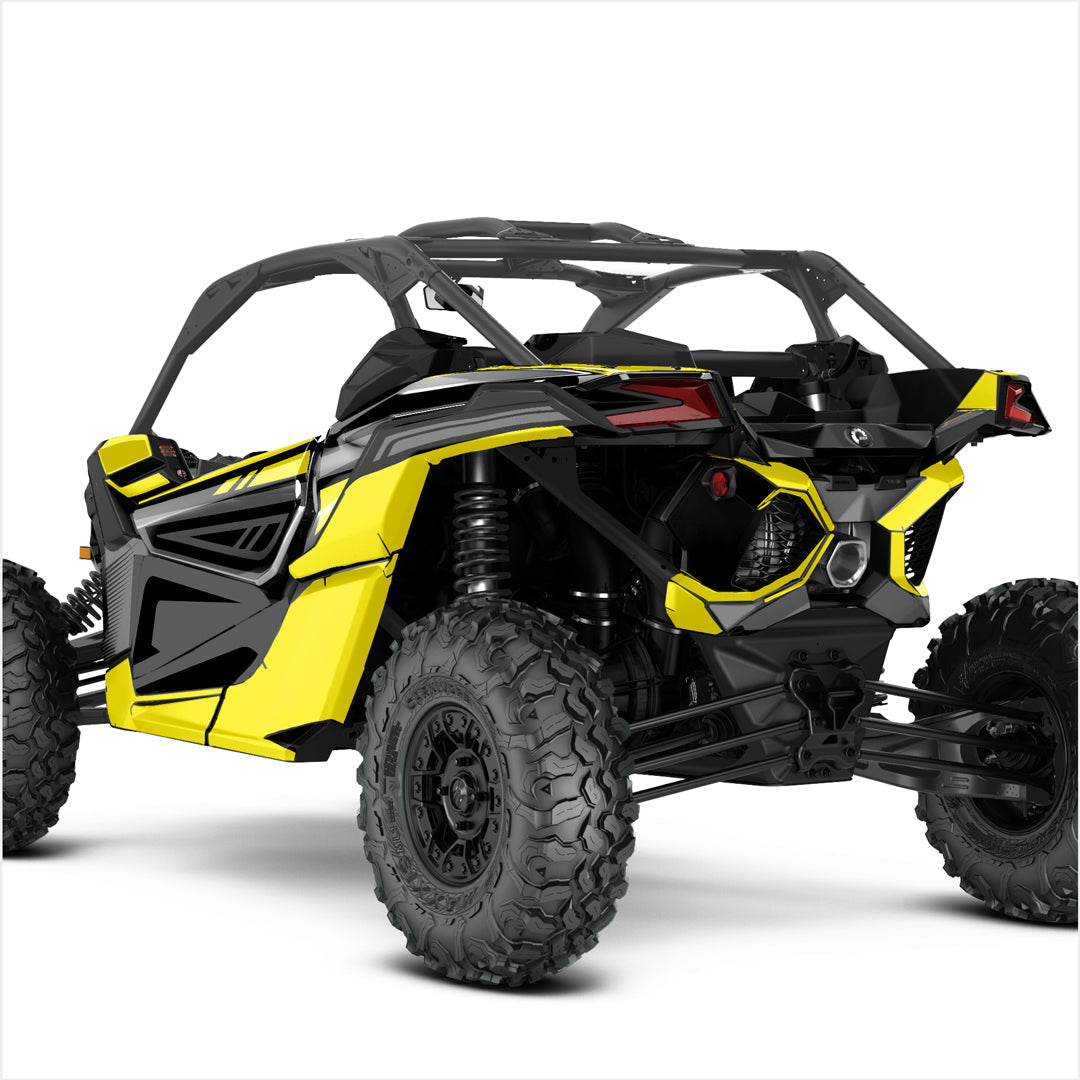 Can Am Maverick X3 decals yellow