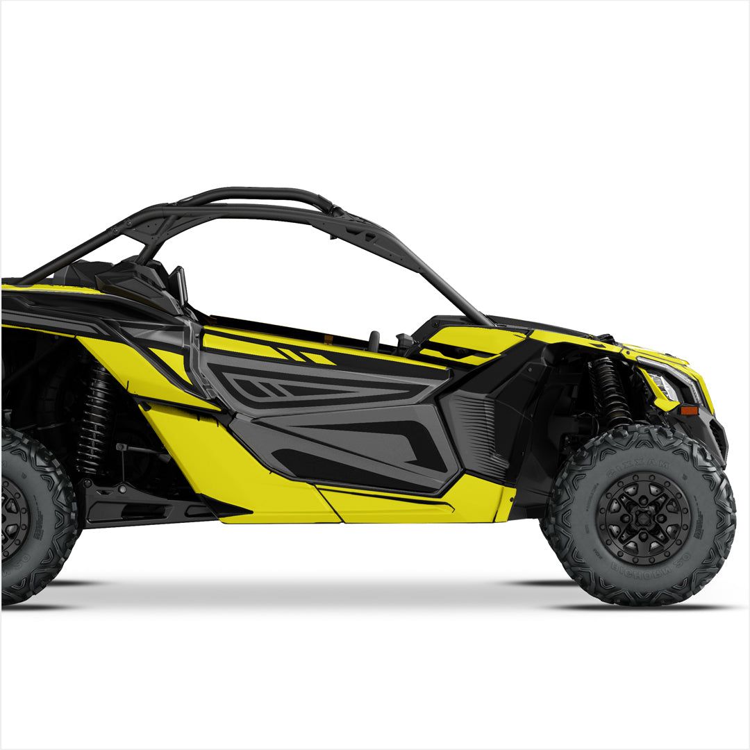 Can Am Maverick X3 decals yellow