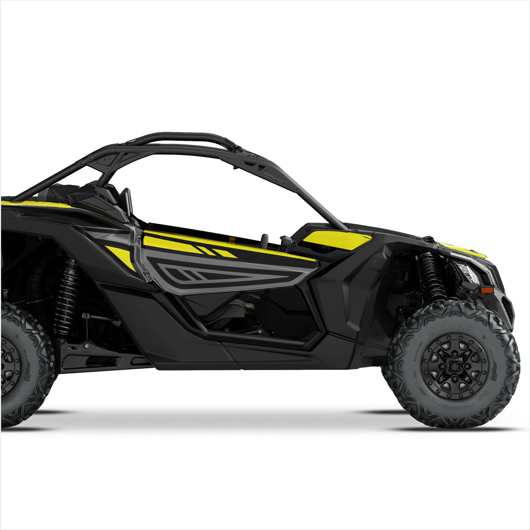 Can Am Maverick X3 decals yellow