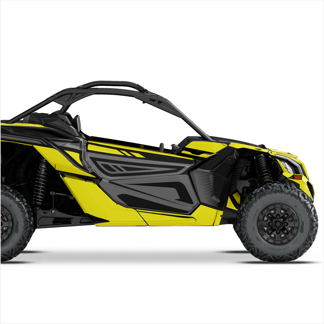 Can Am Maverick X3 decals yellow