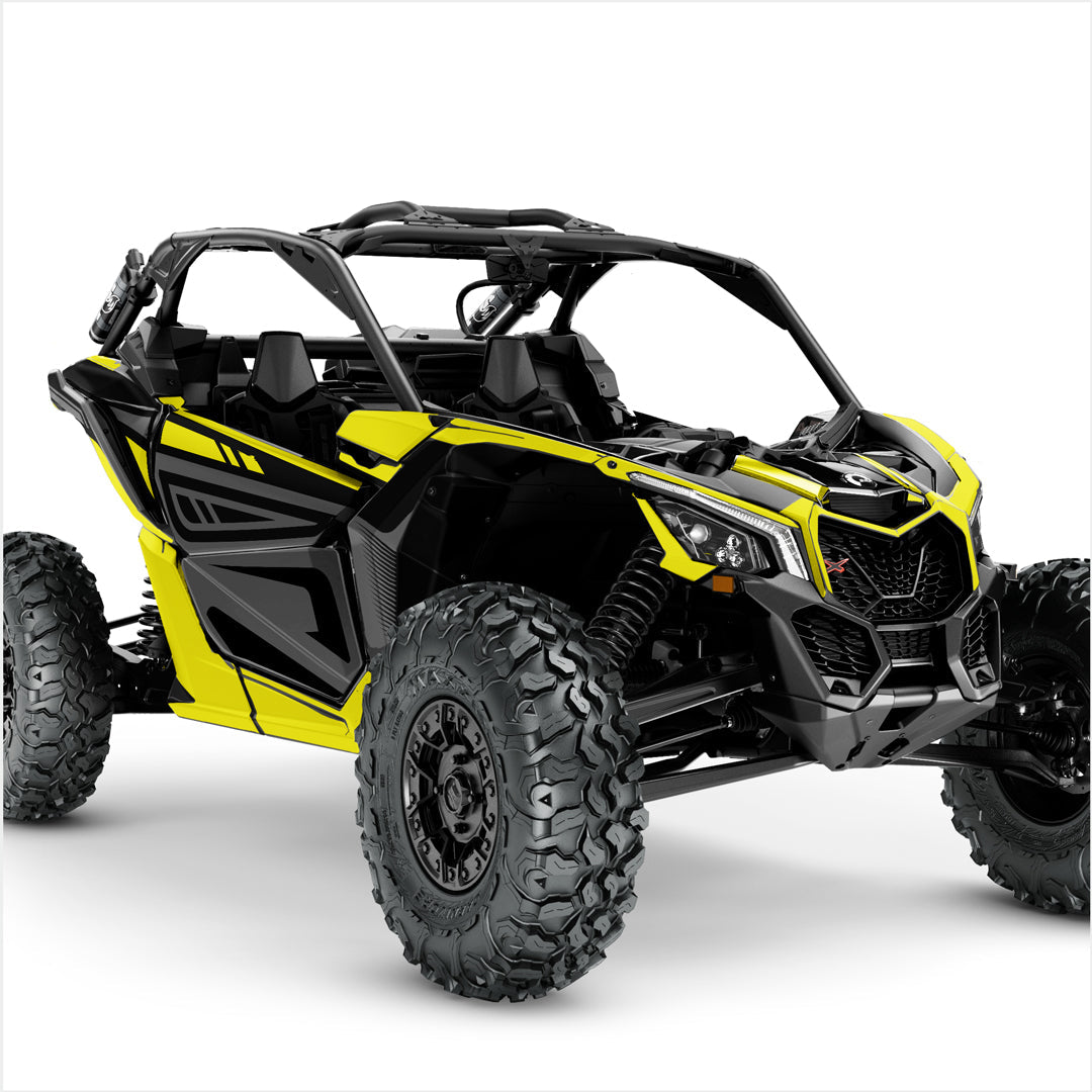 Can Am Maverick X3 decals yellow