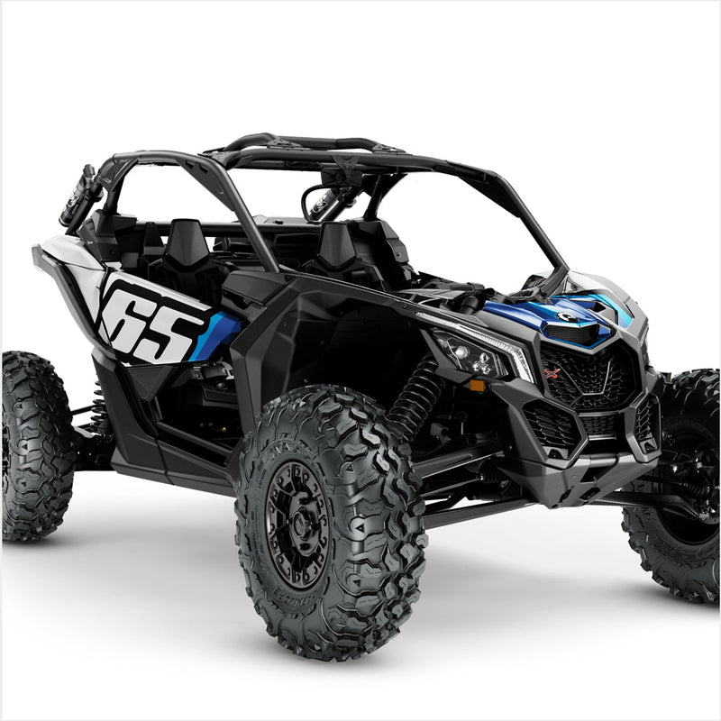 NUMBER (custom) design stickers for Can-Am Maverick X3