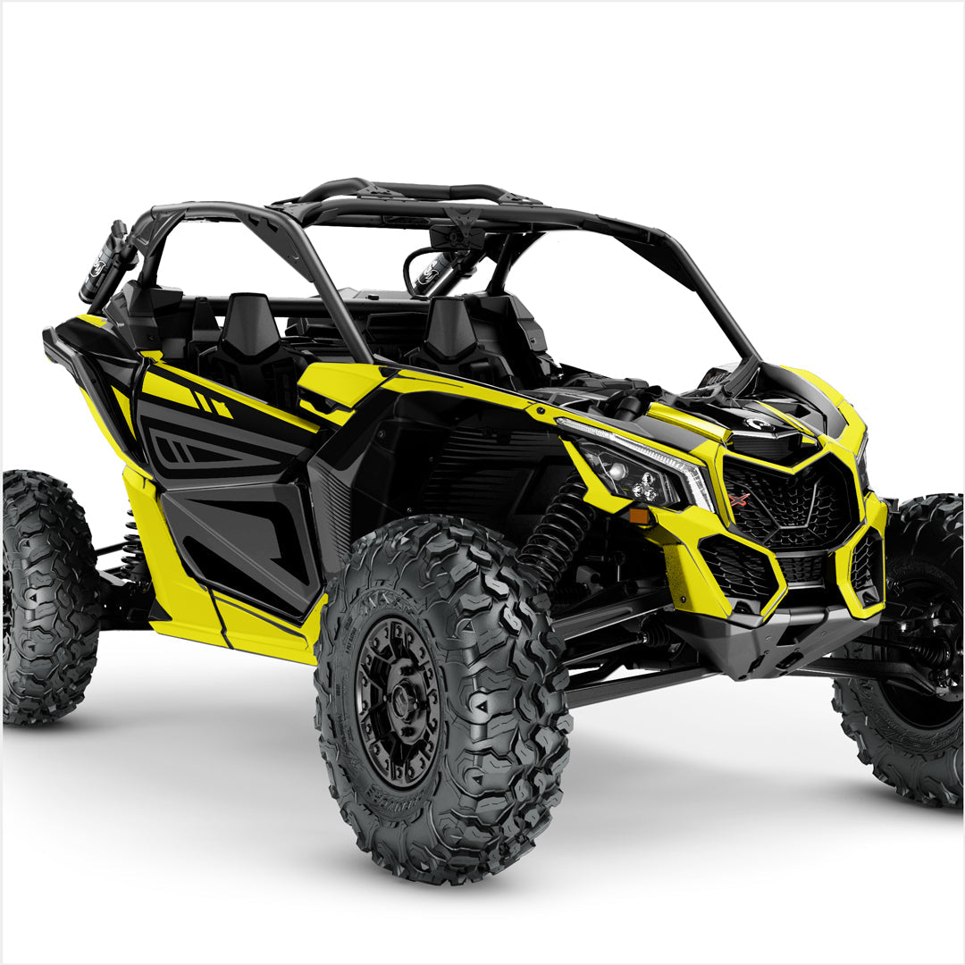 Can Am Maverick X3 decals yellow