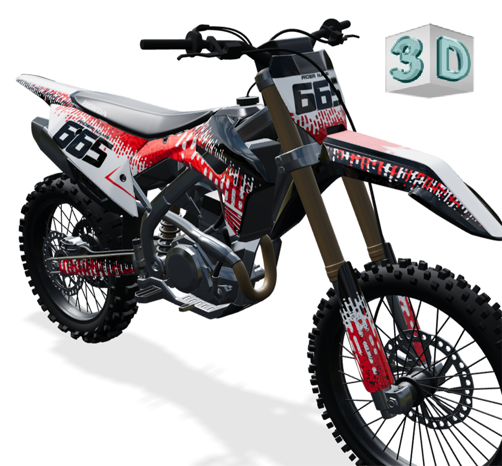 LIQUID design stickers for Honda CRF