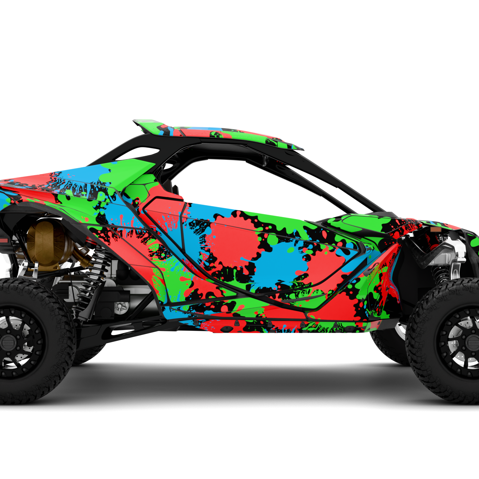 COLOUR SPLASH design stickers for Can-Am Maverick R (from 2024)