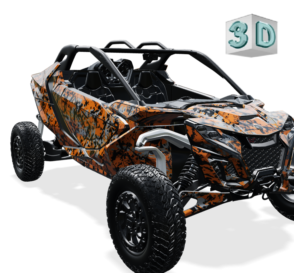 DIGITAL SPOT design stickers for Can-Am MAVERICK R
