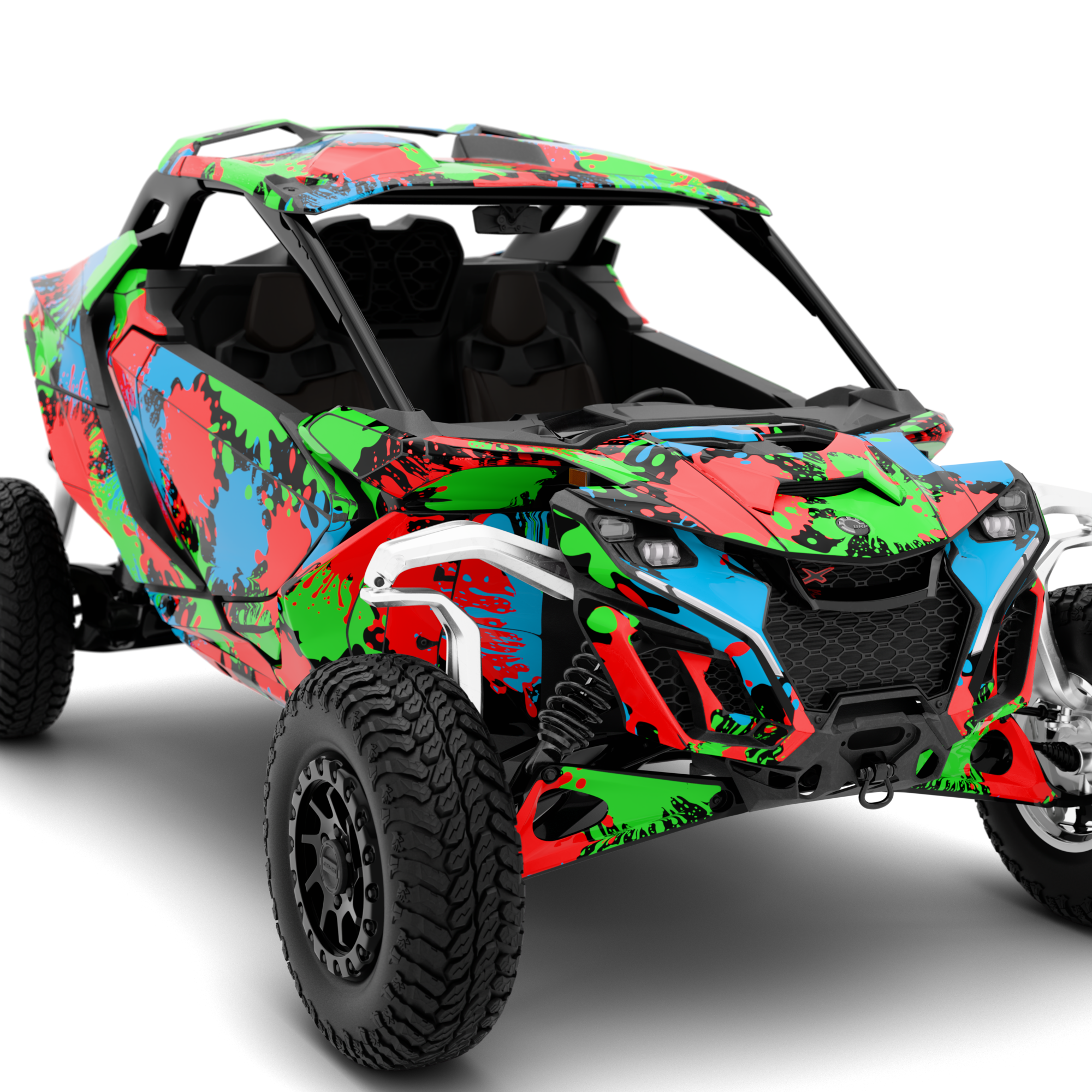 COLOUR SPLASH design stickers for Can-Am Maverick R (from 2024)
