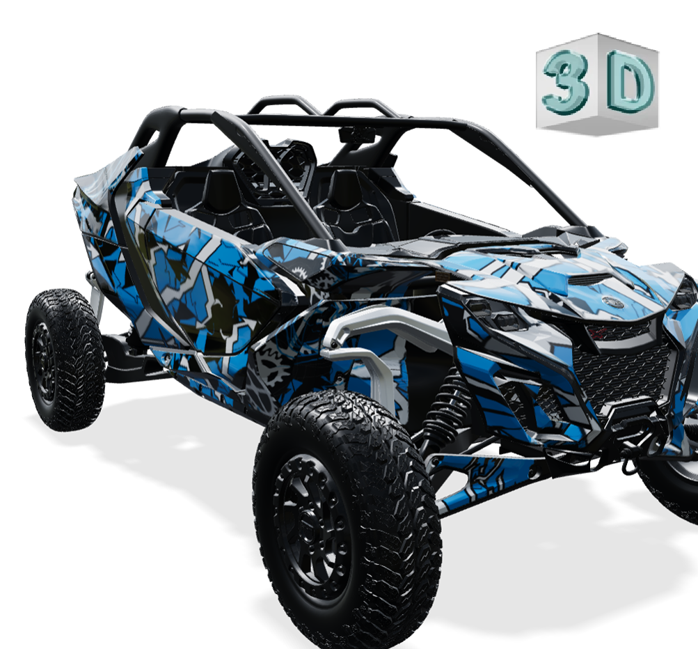GEOMETRICK design stickers for Can-Am MAVERICK R