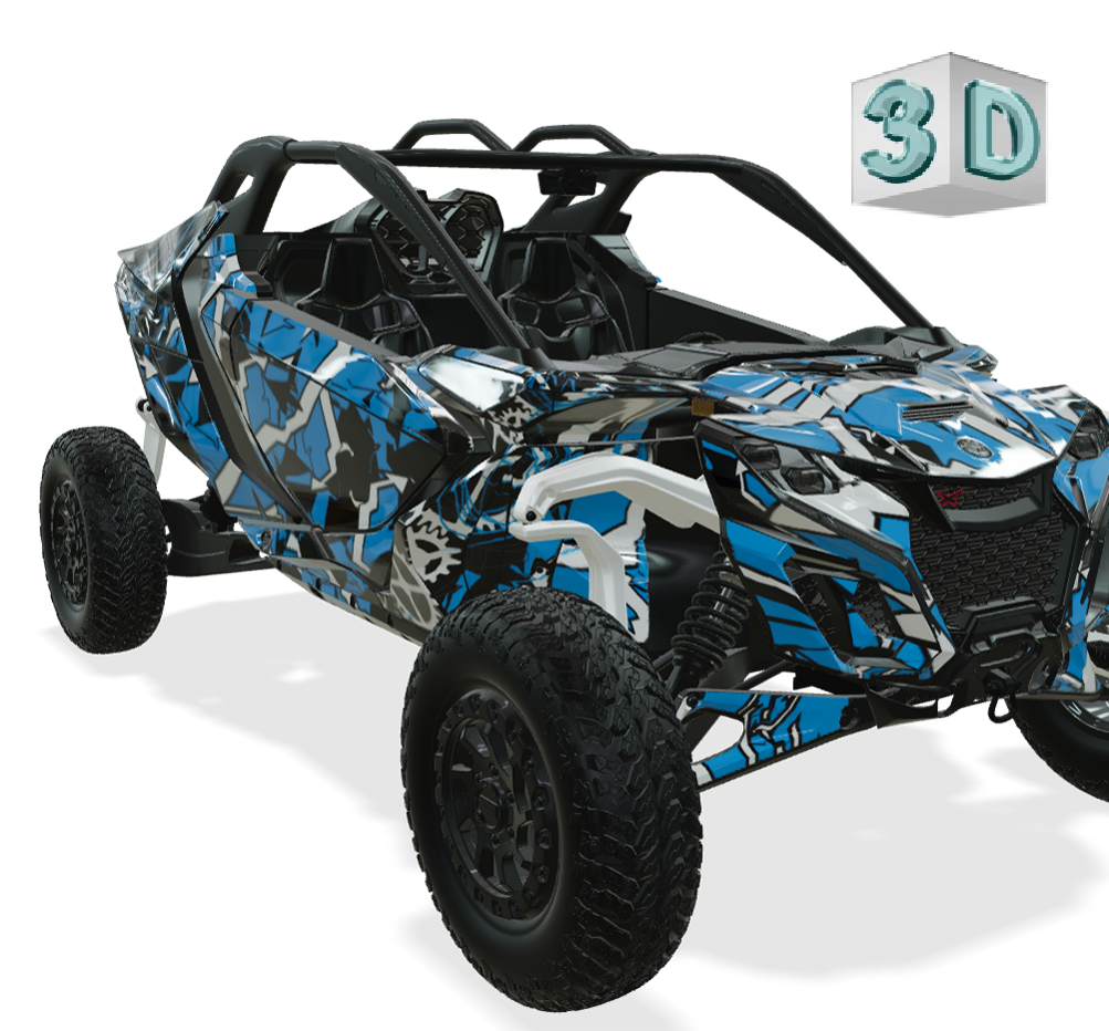 GEOMETRICK design stickers for Can-Am Maverick R