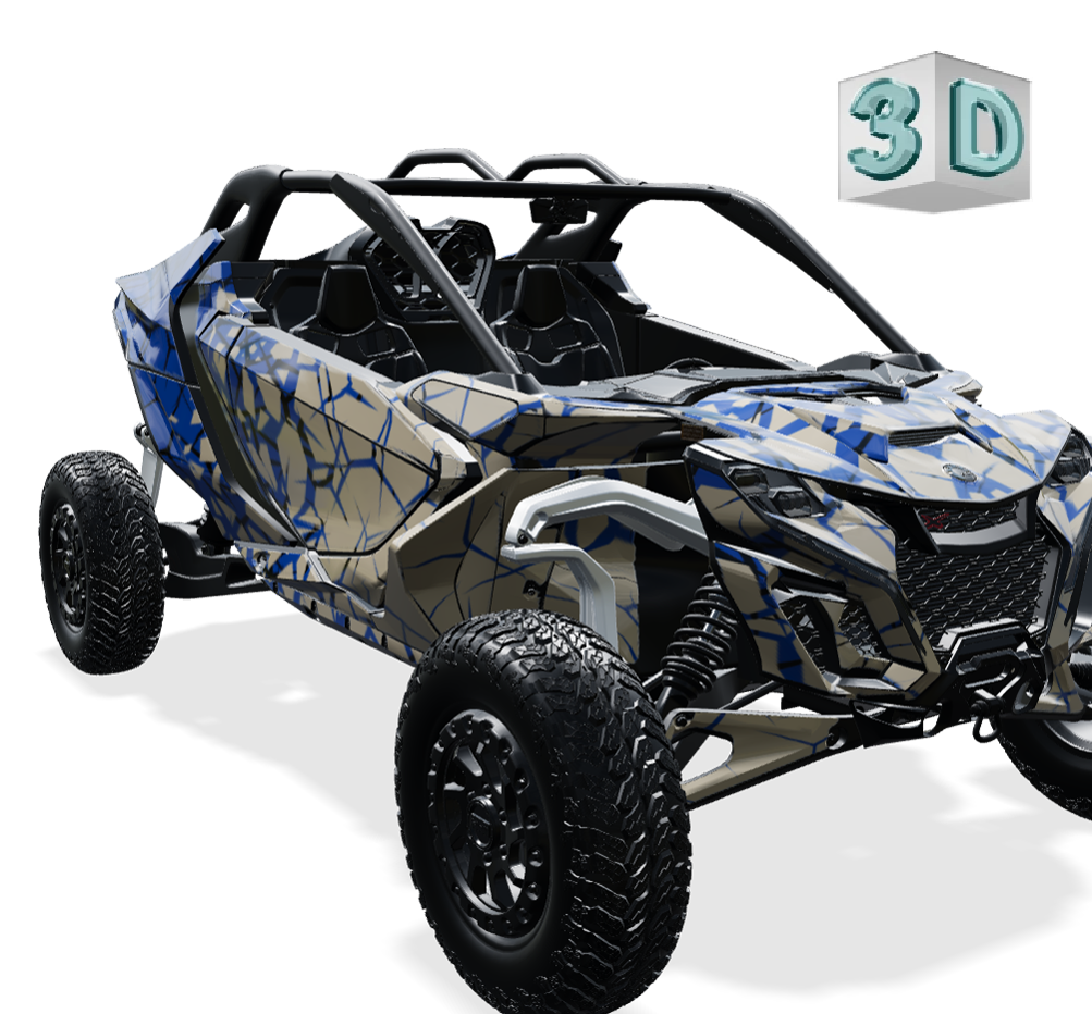 QUAKE design stickers for Can-Am MAVERICK R