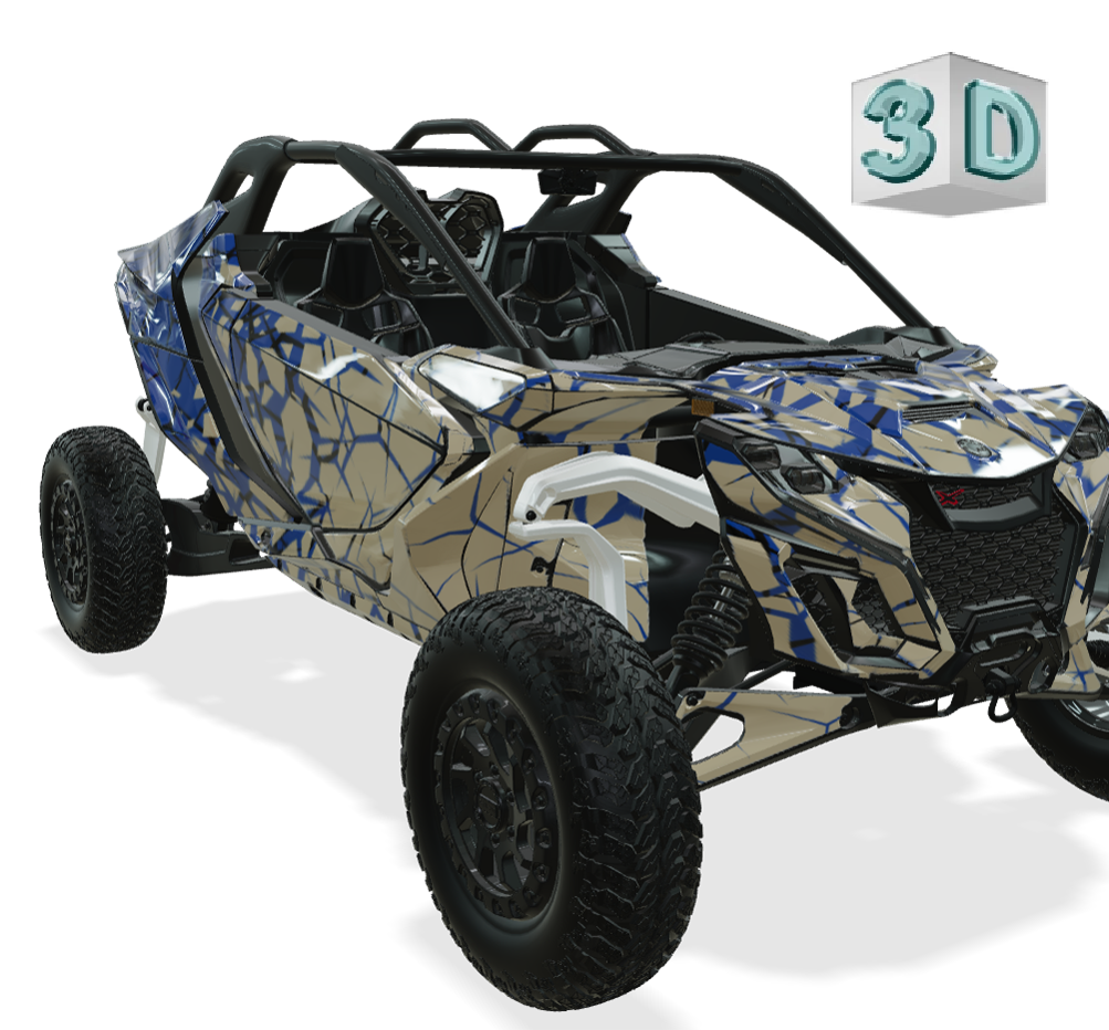 QUAKE design stickers for Can-Am Maverick R