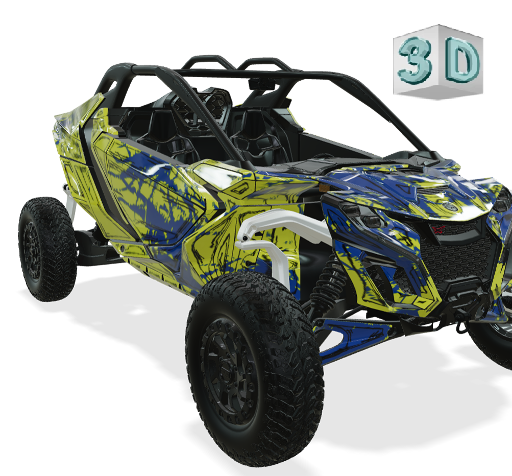 SHADED design stickers for Can-Am Maverick R