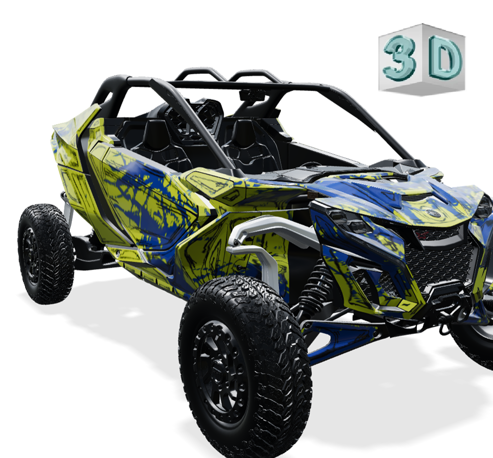 SHADED design stickers for Can-Am MAVERICK R