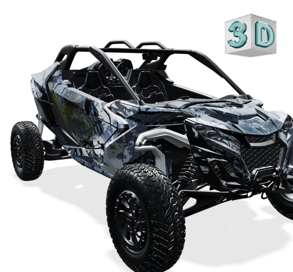SYMBIOTE design stickers for Can-Am MAVERICK R