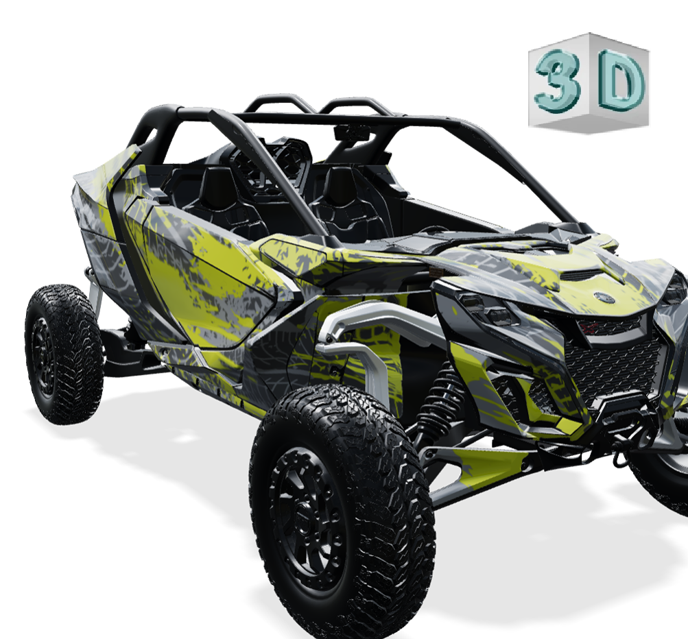 TRACKER design stickers for Can-Am MAVERICK R