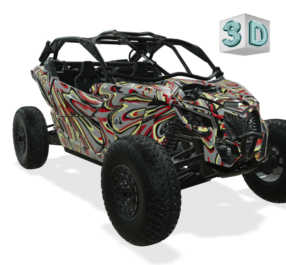 ACID design stickers for Can-Am Maverick X3