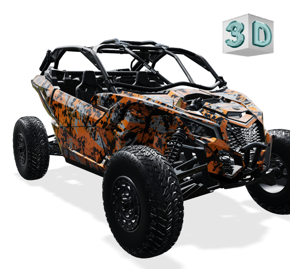 DIGITAL SPOT design stickers for Can-Am MAVERICK X3