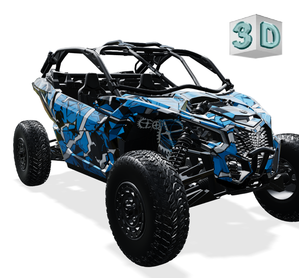 GEOMETRICK design stickers for Can-Am MAVERICK X3