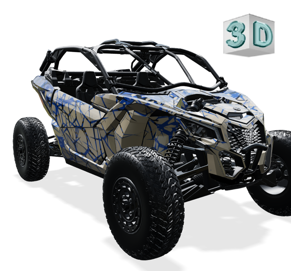 QUAKE design stickers for Can-Am MAVERICK X3