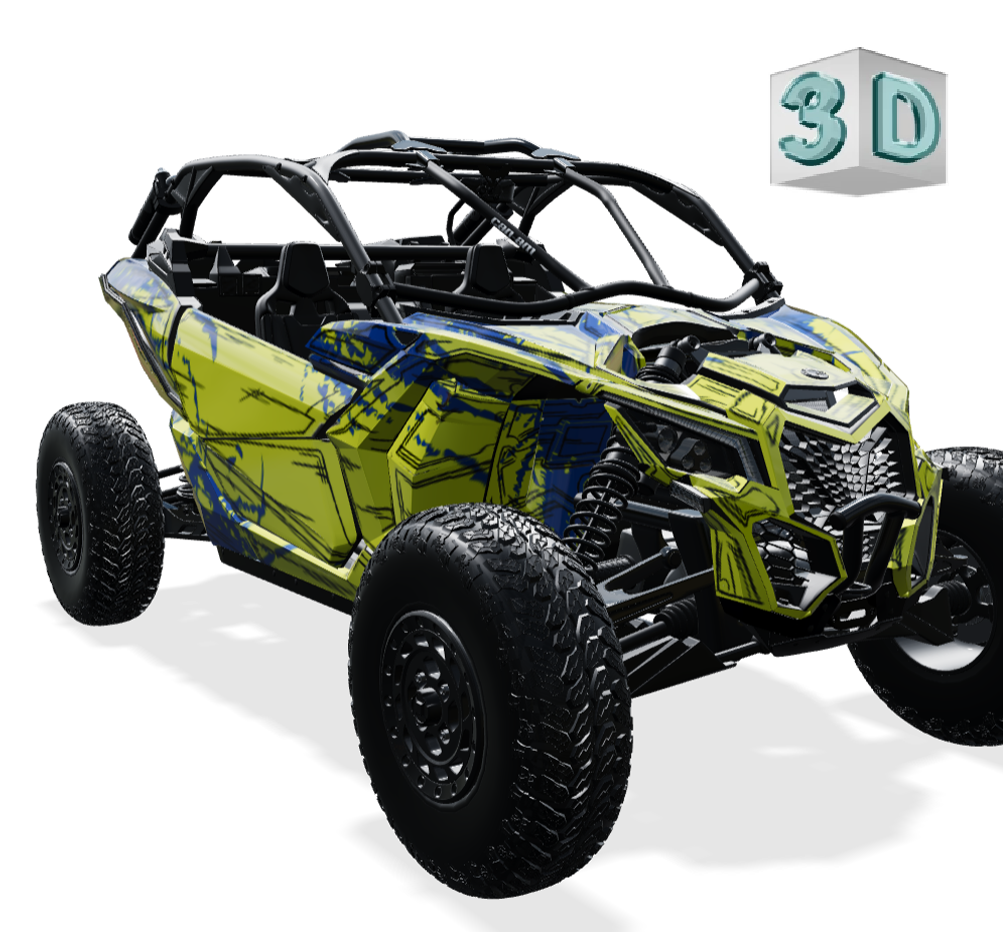 SHADED design stickers for Can-Am MAVERICK X3