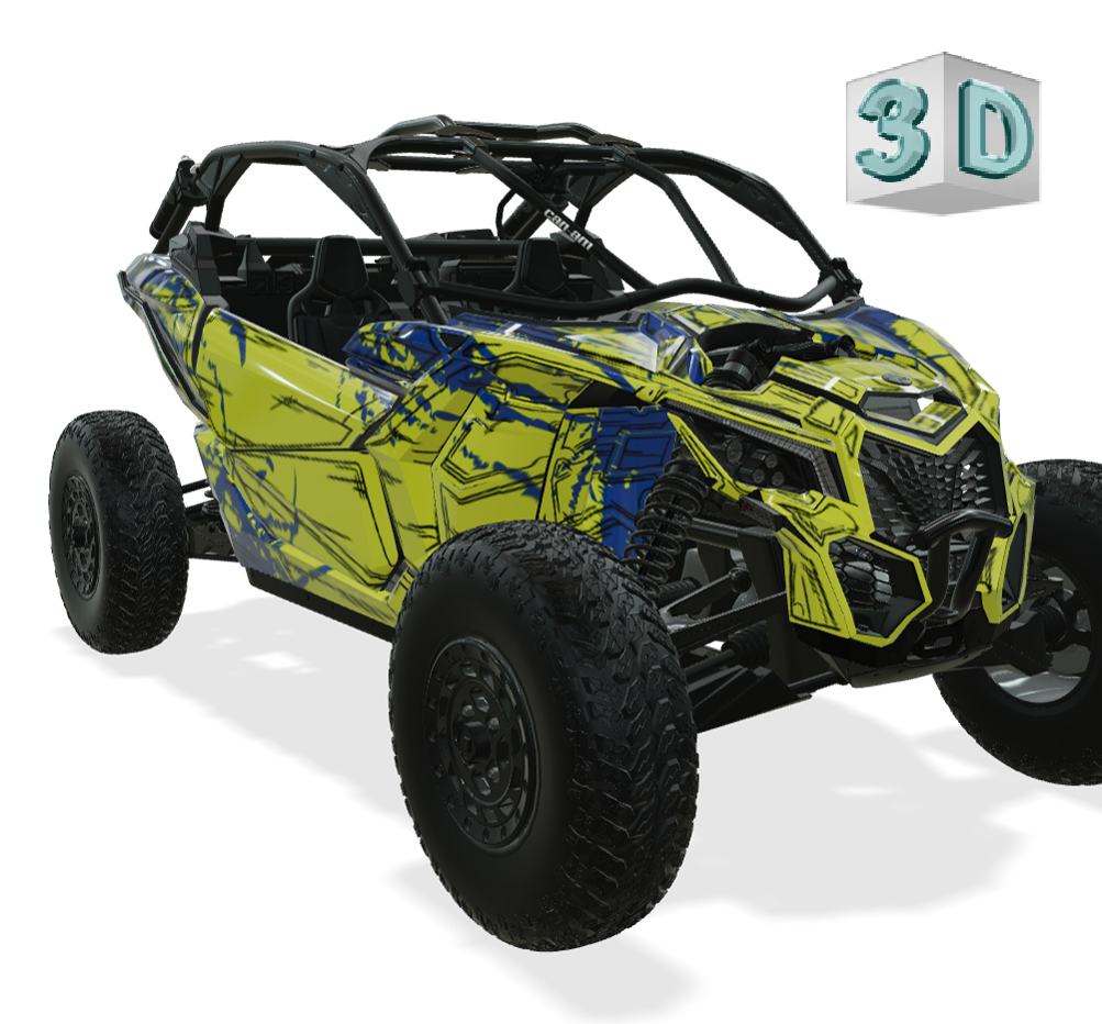 SHADED design stickers for Can-Am Maverick X3