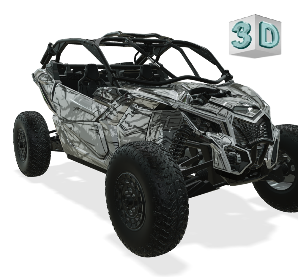 SHADED design stickers for Can-Am Maverick X3