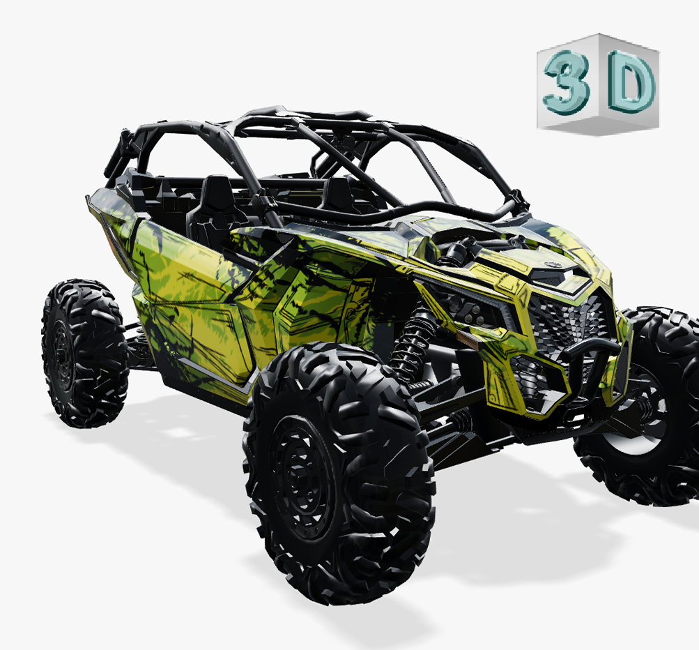 SHADED design stickers for Can-Am MAVERICK X3