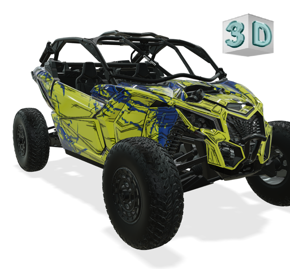 SHADED design stickers for Can-Am MAVERICK X3