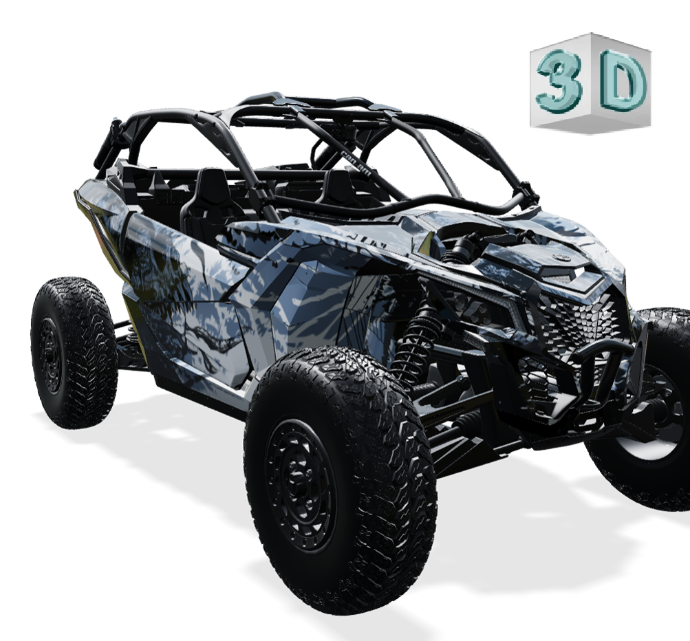 SYMBIOTE design stickers for Can-Am MAVERICK X3
