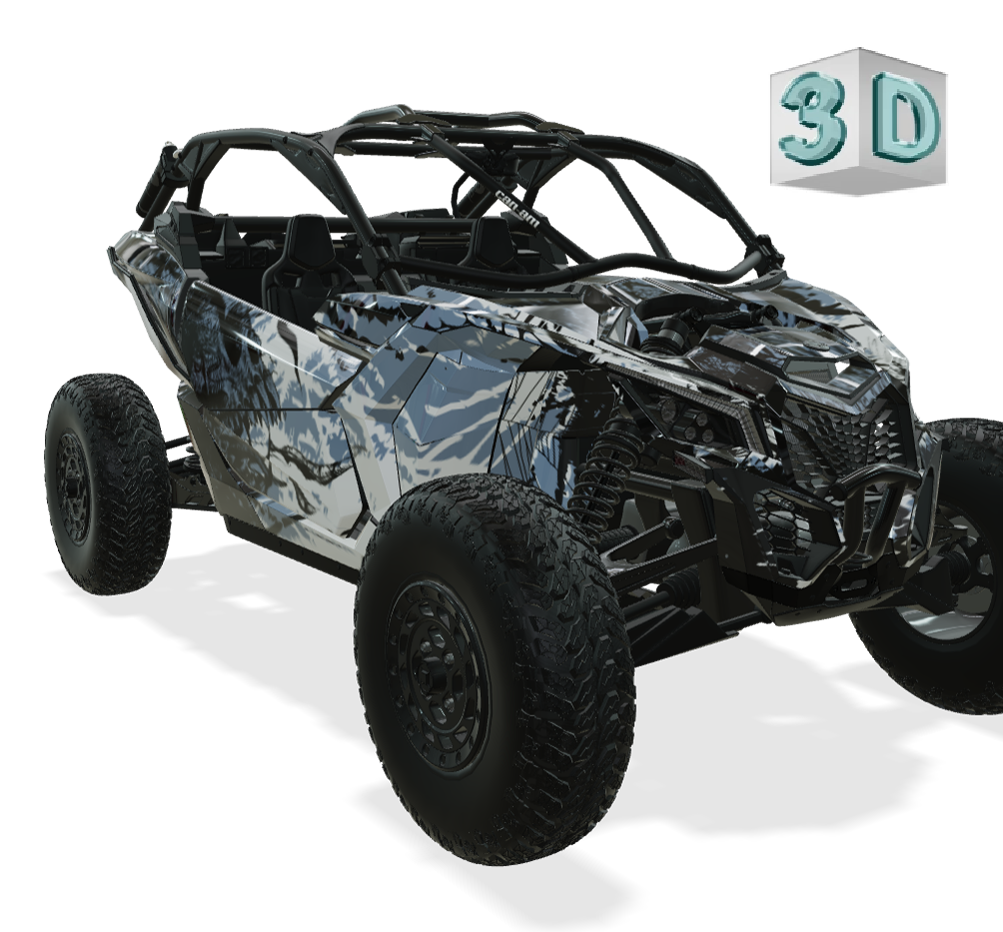 SYMBIOTE design stickers for Can-Am Maverick X3