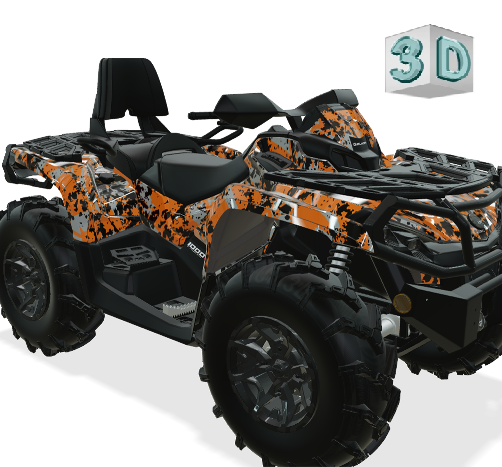 DIGITAL SPOT design stickers for Can-Am OUTLANDER G2