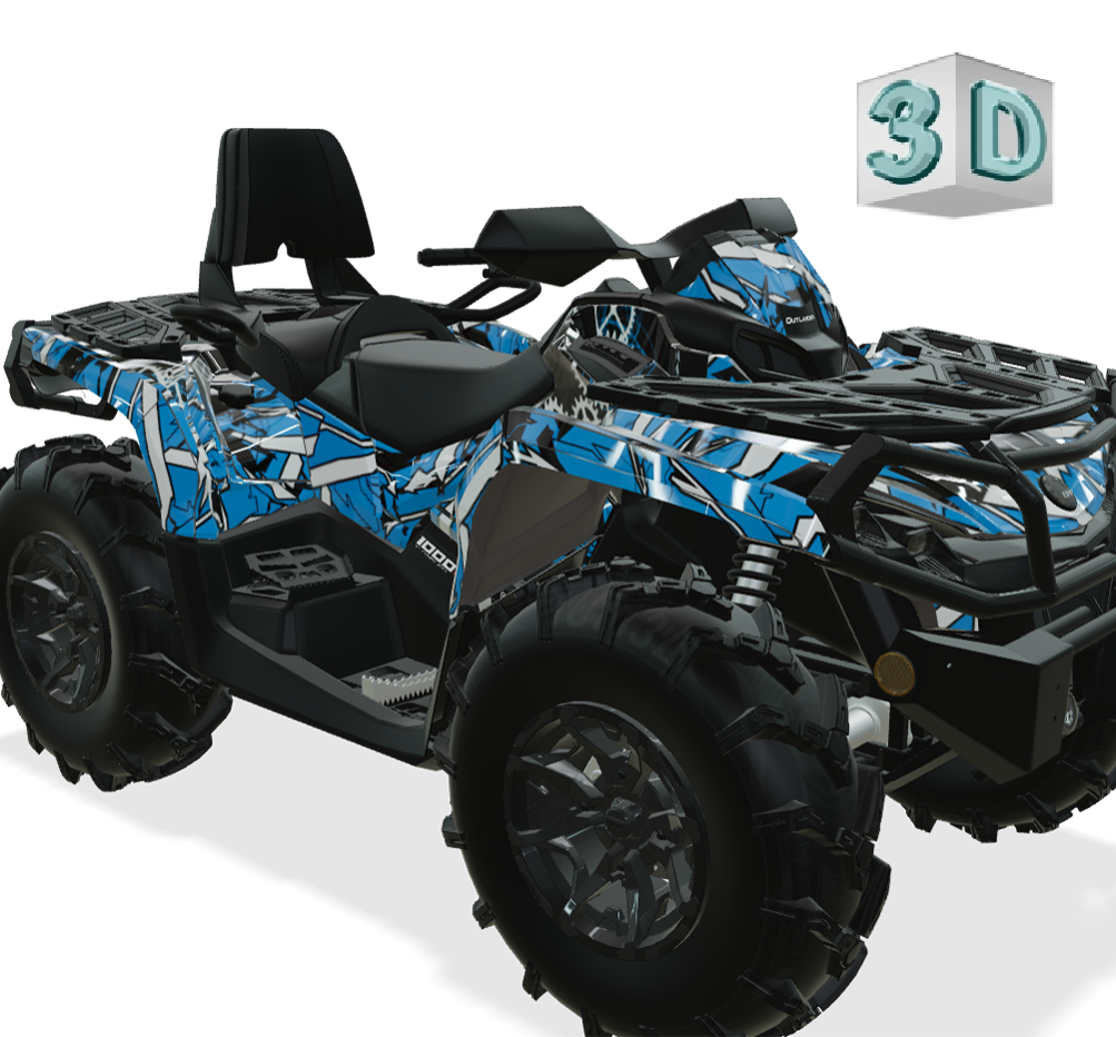 GEOMETRICK design stickers for Can-Am OUTLANDER G2