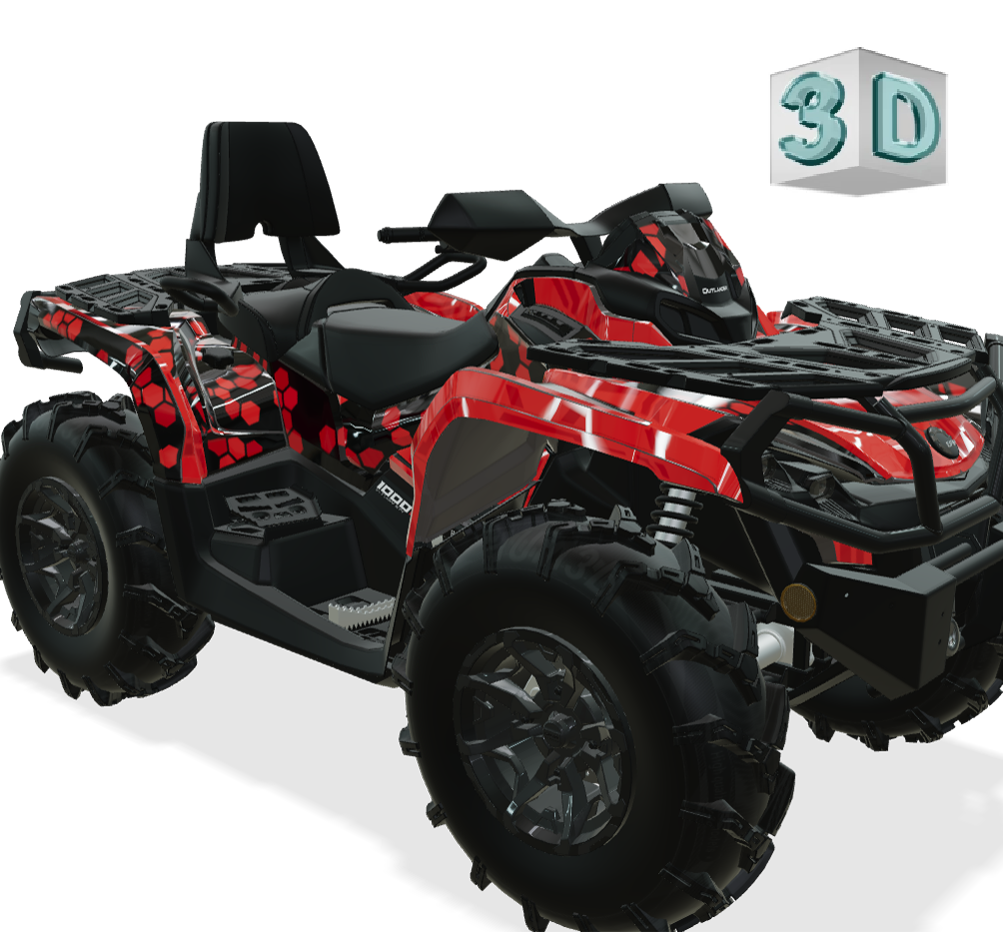 HEXA MEGA design stickers for Can-Am OUTLANDER G2