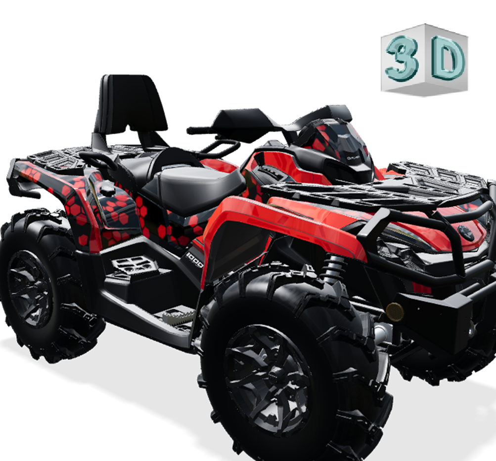 HEXA MEGA design stickers for Can-Am OUTLANDER G2